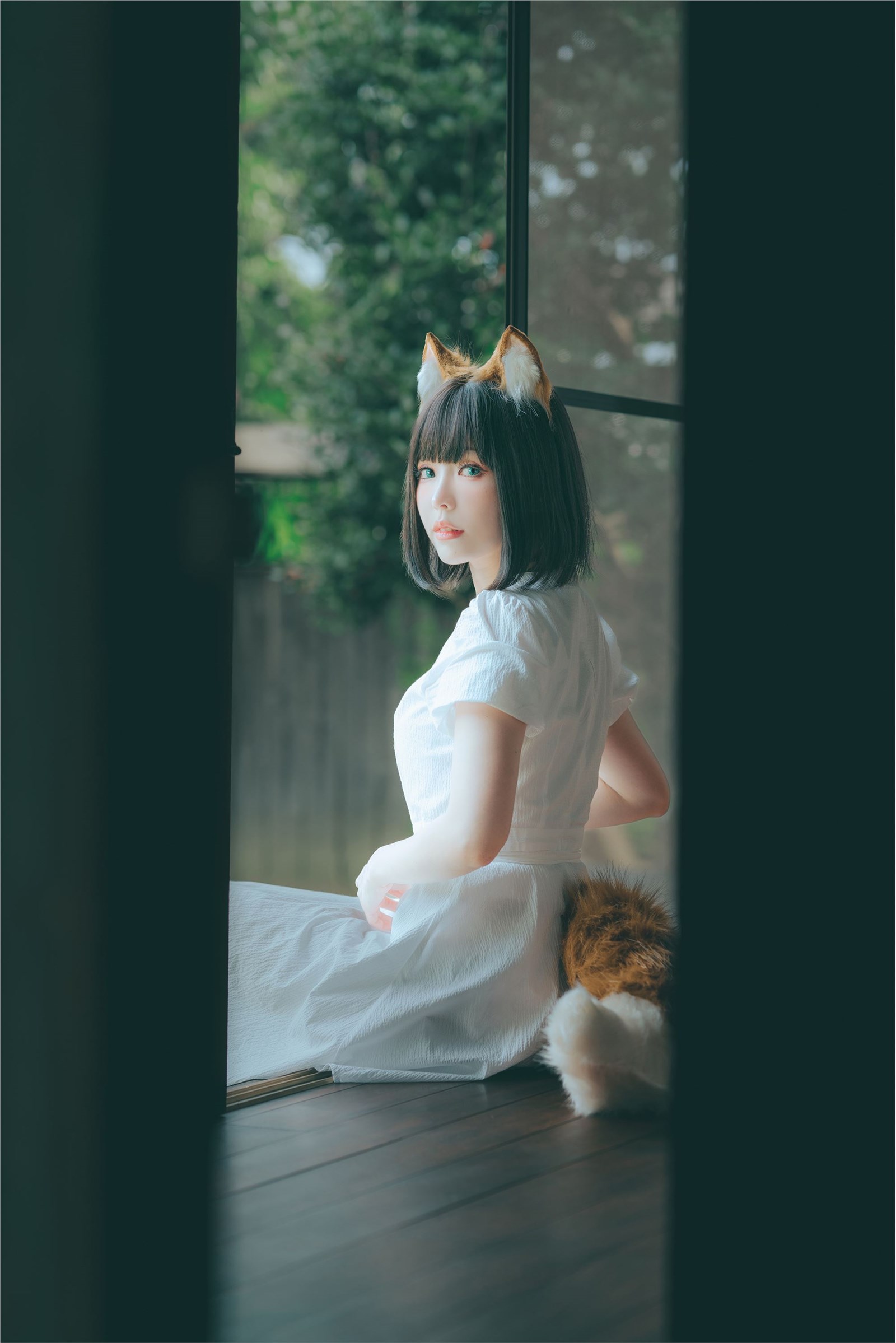 ElyEE Vol.117 2023 July B-Dongitsune~White dress fox girl in white dress(12)